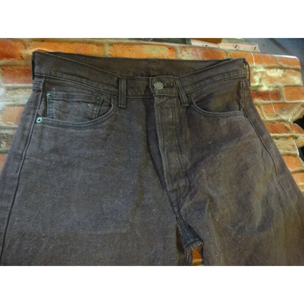Vintage‎ men's Levis purple shade button fly 33W 30L faded denim jeans pants